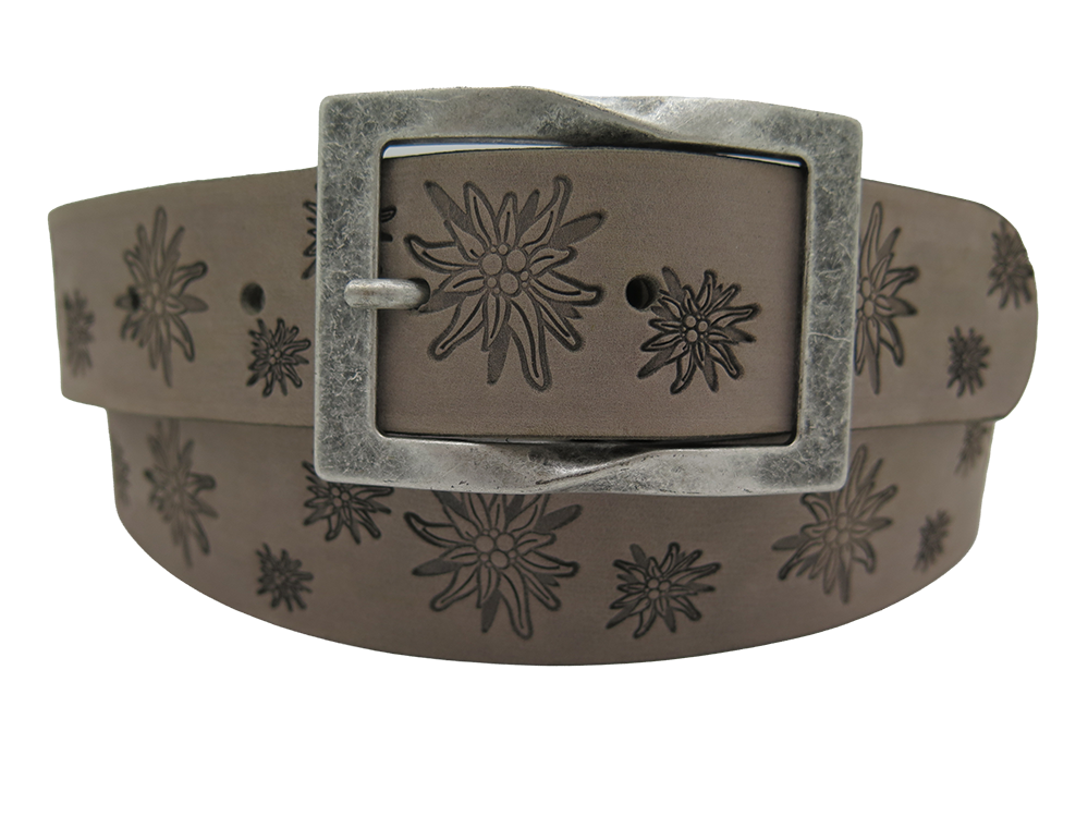 Ledergurt Branding Edelweiss 40mm (11069/60AS-40)